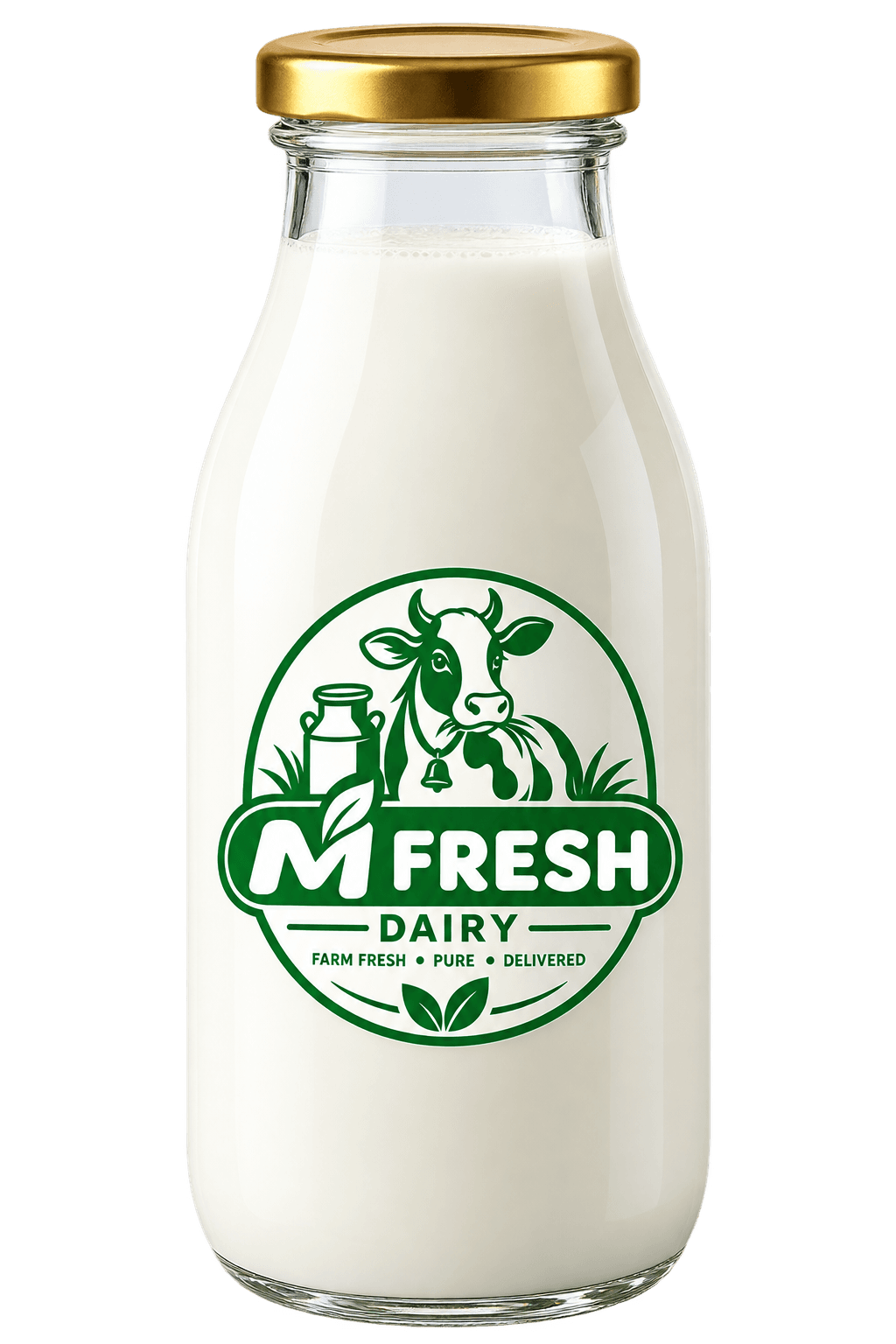 M Fresh Dairy milk bottle
